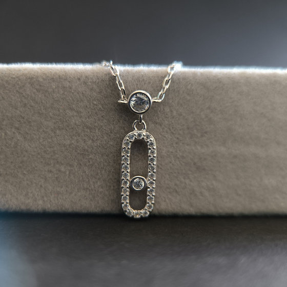 Серебряный браслет с фианитами