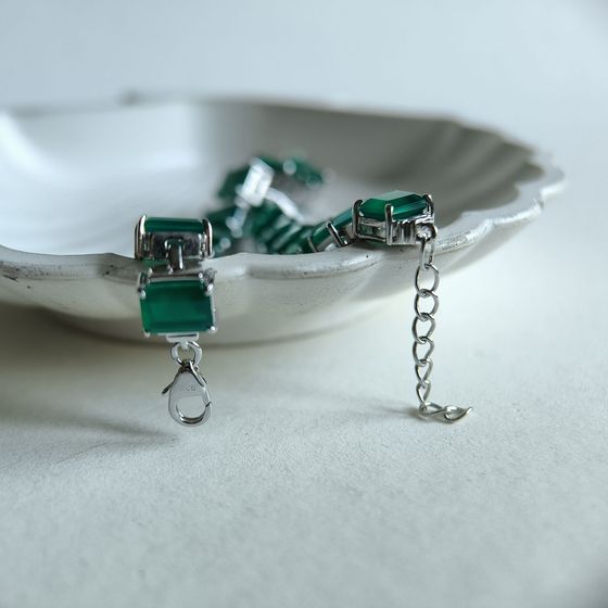 Серебряный браслет с агатом 8.63ct Серебряный браслет с агатом 8.63ct