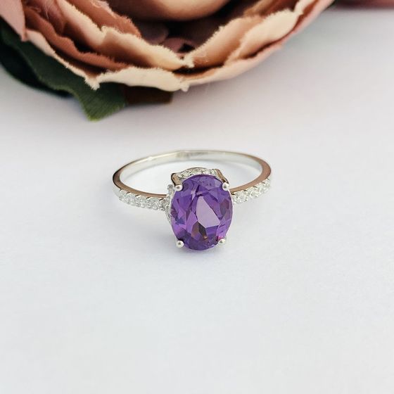 Серебряное кольцо с александритом 2.722ct