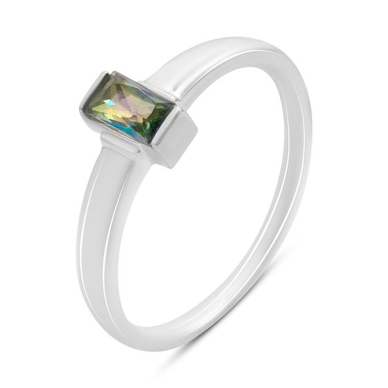 Серебряное кольцо с мистик топазом 0.212ct