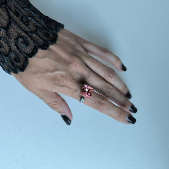 Серебряное кольцо с фианитами