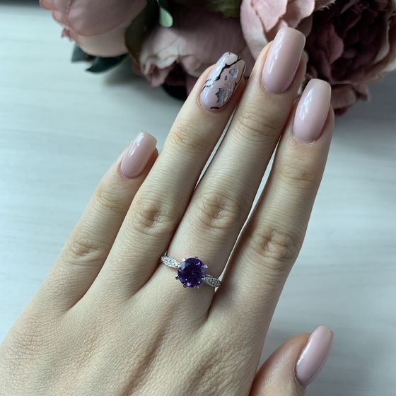 Серебряное кольцо с александритом 2.374ct