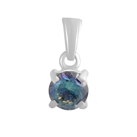 Серебряная подвеска с мистик топазом 0.36ct