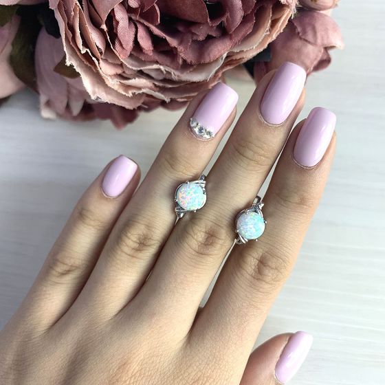 Серебряные серьги с опалом 1.383ct