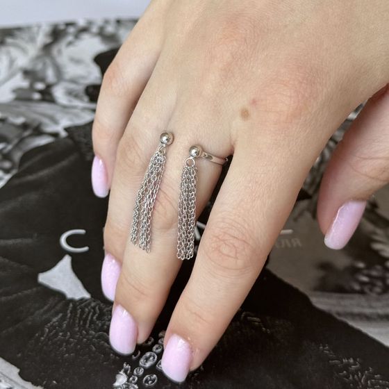 Серебряное кольцо без камней