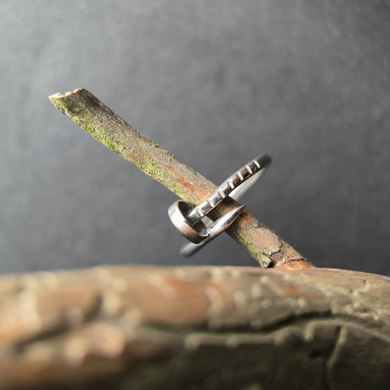 Серебряное кольцо без камней