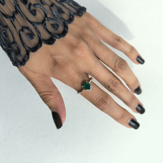 Серебряное кольцо с агатом 0.663ct