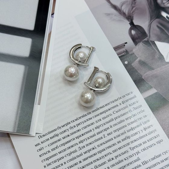 Серебряные серьги с жемчугом