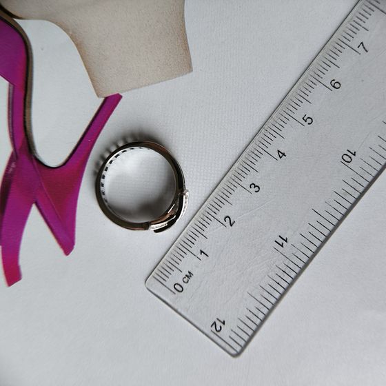 Серебряное кольцо с фианитами