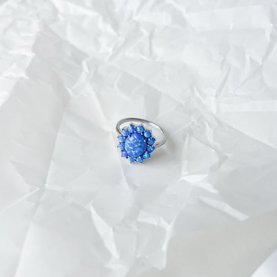 Серебряное кольцо с опалом 1.94ct