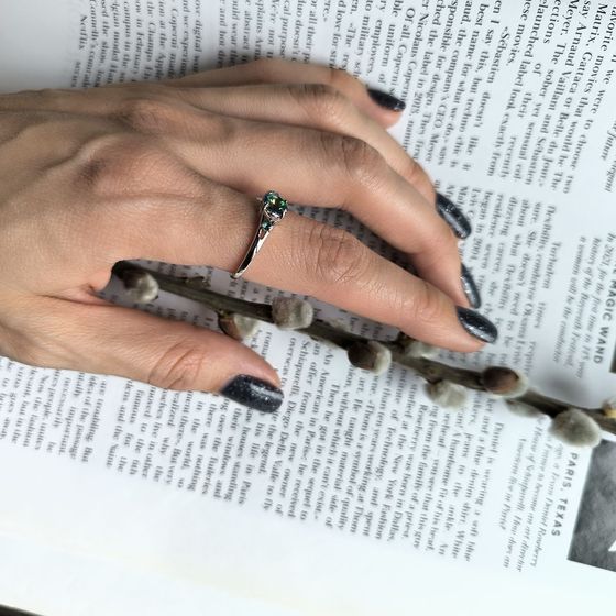 Серебряное кольцо с мистик топазом 0.642ct