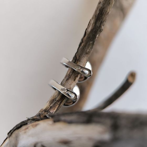 Серебряные серьги с фианитами