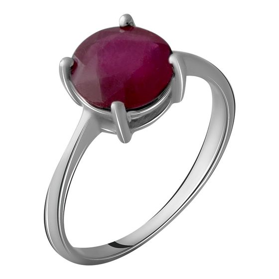 Серебряное кольцо с рубином