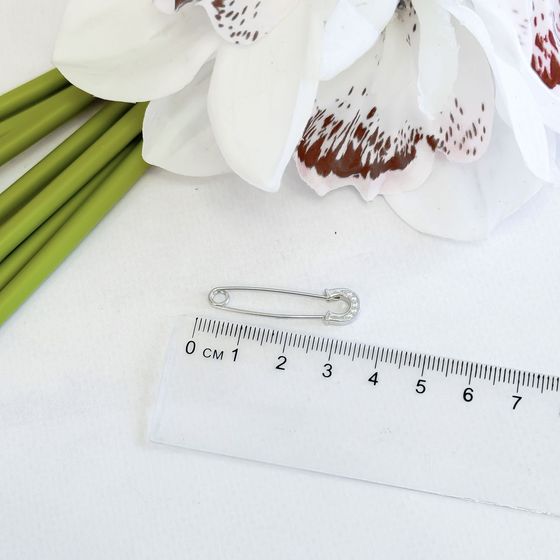 Серебряная подвеска с фианитами