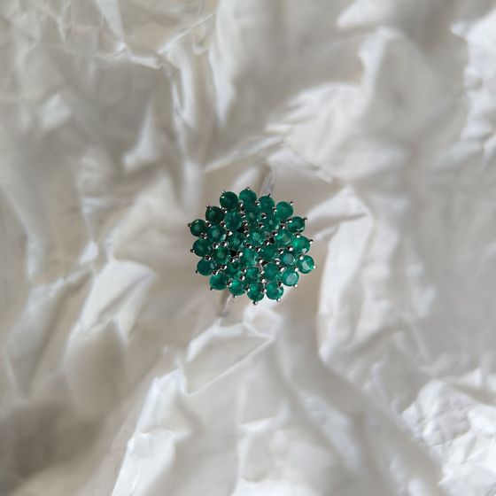 Серебряное кольцо с агатом 0.9ct