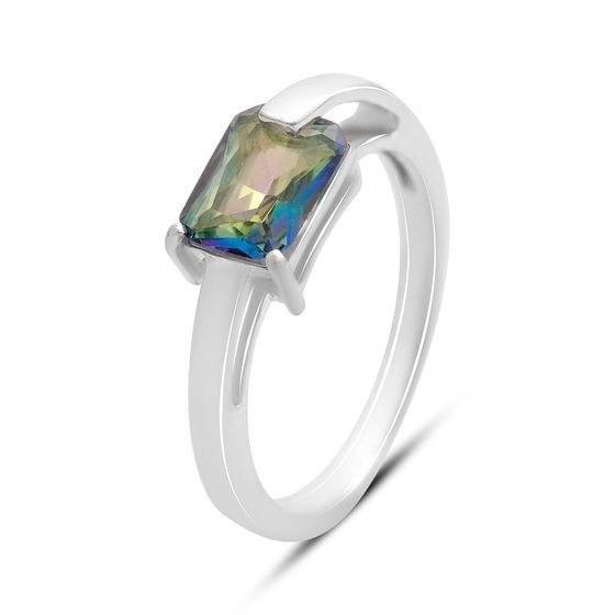 Серебряное кольцо с мистик топазом 1.068ct