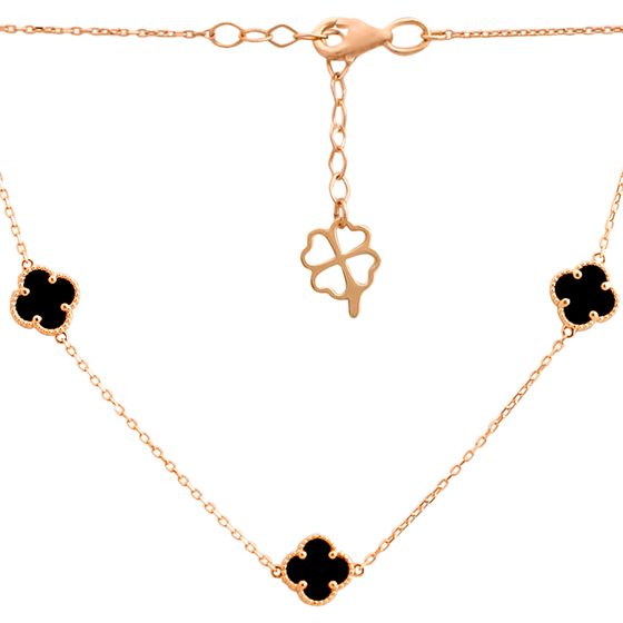 Золотое колье с ониксом