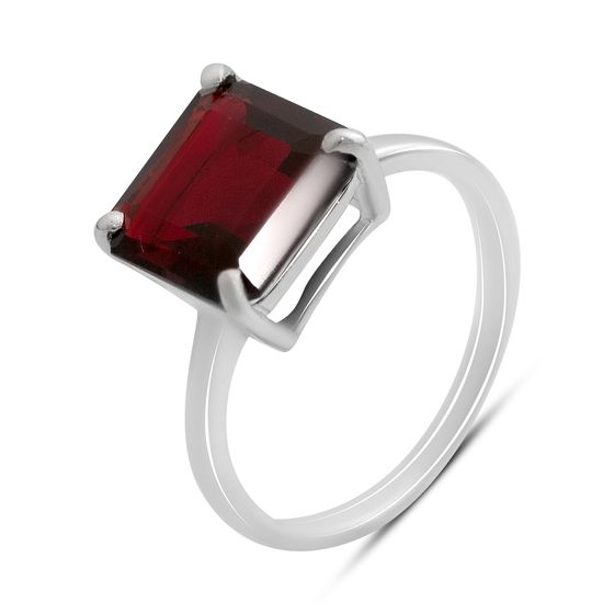 Серебряное кольцо с гранатом nano 3.913ct