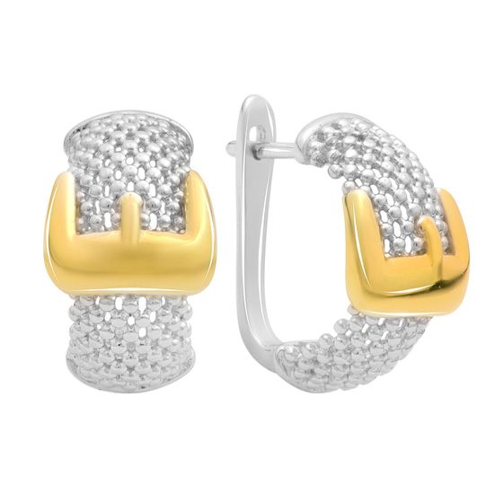 Серебряные серьги без камней