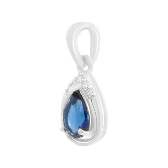 Серебряная подвеска с сапфиром nano 0.58ct