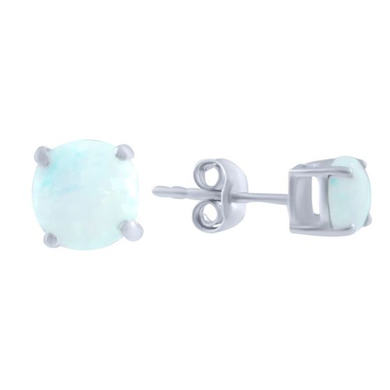Серебряные серьги с опалом 0.368ct