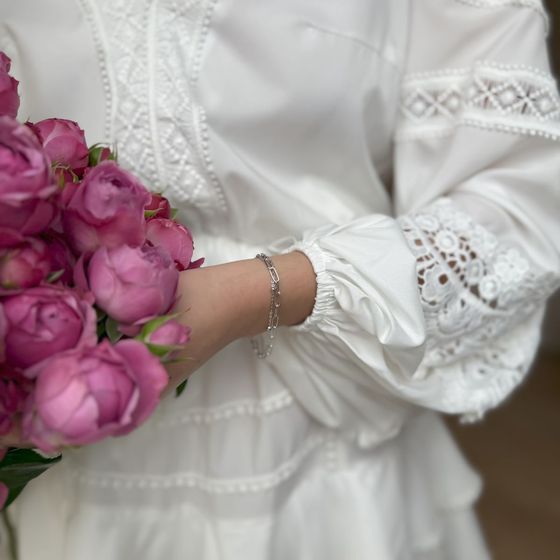 Серебряный браслет без камней