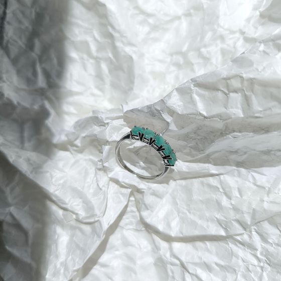 Серебряное кольцо с изумрудом 1.19ct