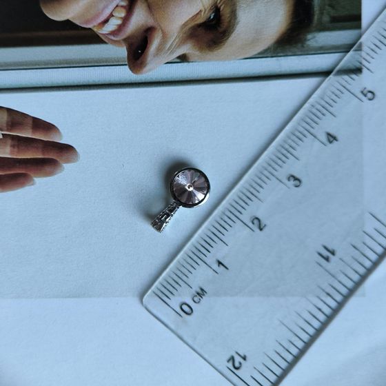 Серебряная подвеска с фианитами