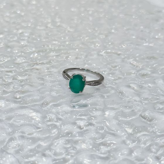 Серебряное кольцо с агатом