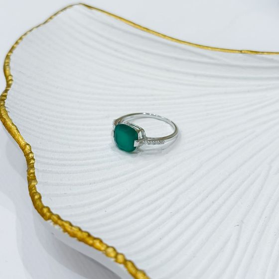 Серебряное кольцо с агатом 2.965ct