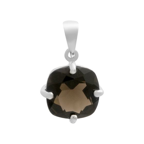 Серебряная подвеска с раухтопазом (дымчатым кварцем) 3.588ct