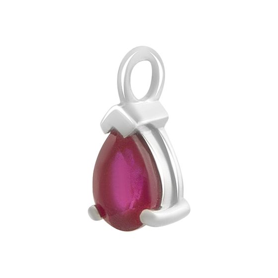 Серебряная подвеска с рубином 0.95ct