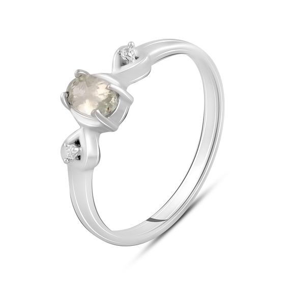 Серебряное кольцо с кианитом 0.21ct