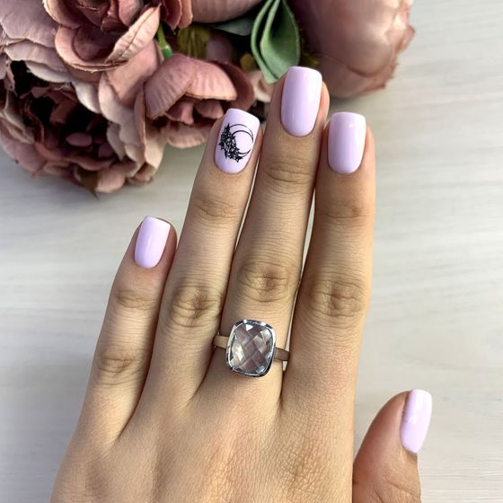 Серебряное кольцо с топазом 6.075ct