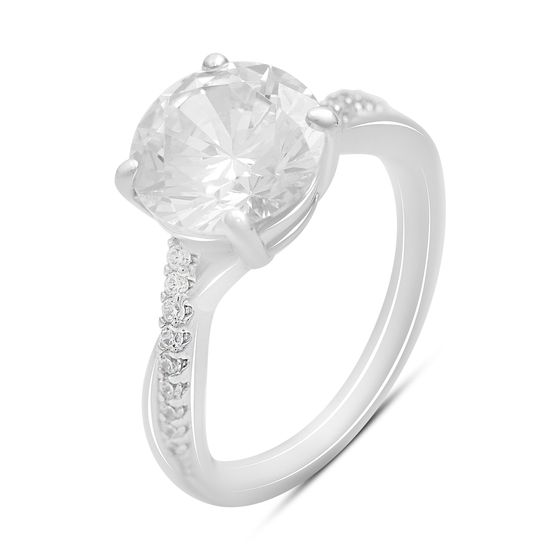 Серебряное кольцо с фианитами