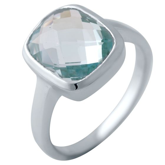 Серебряное кольцо с топазом 6.075ct