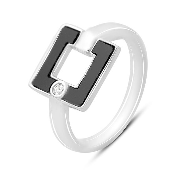 Серебряное кольцо с емаллю