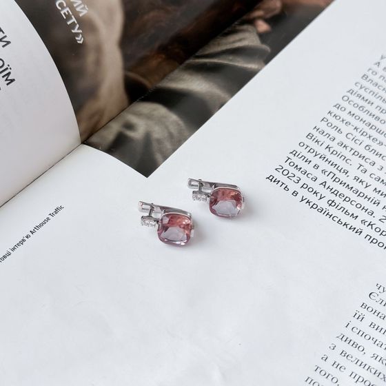 Серебряные серьги с султанитом 5.671ct