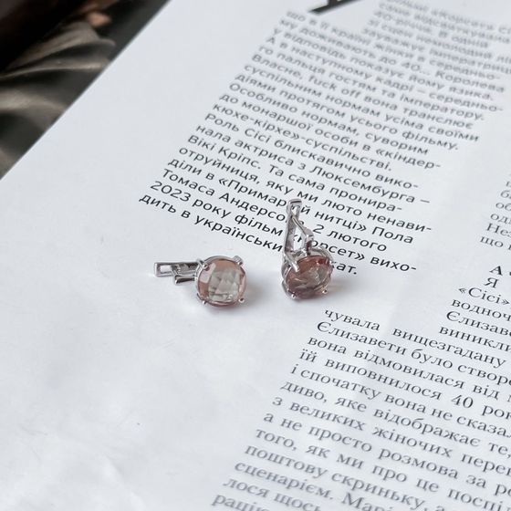 Серебряные серьги с султанитом 5.575ct