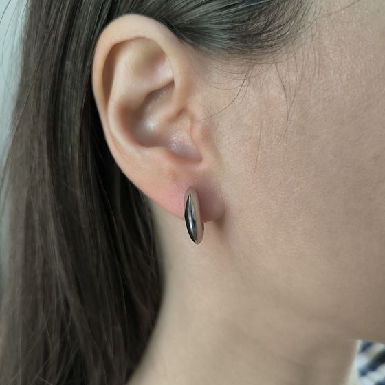 Серебряные серьги без камней