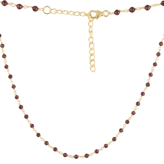 Серебряное колье с гранатом 18.85ct