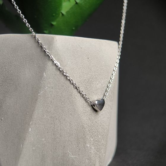 Серебряное колье без камней Серебряное колье без камней