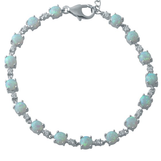 Серебряный браслет с опалом 3.775ct