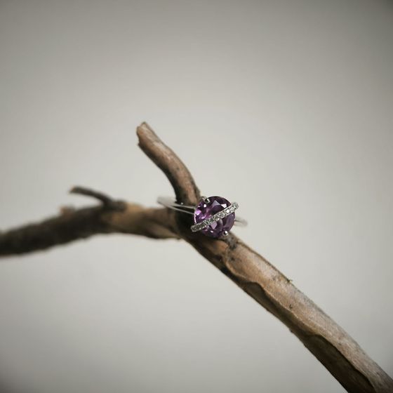 Серебряное кольцо с александритом 2.416ct