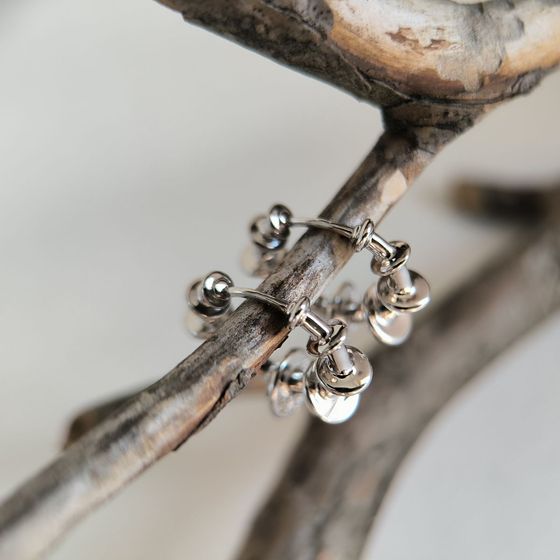 Серебряные серьги без камней