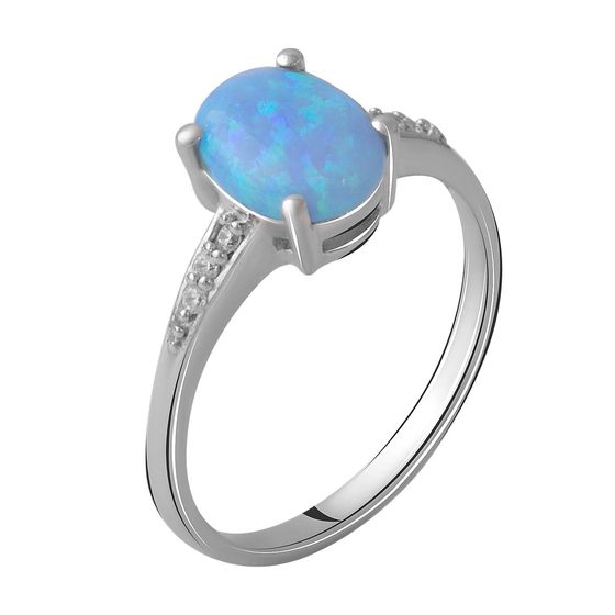 Серебряное кольцо с опалом