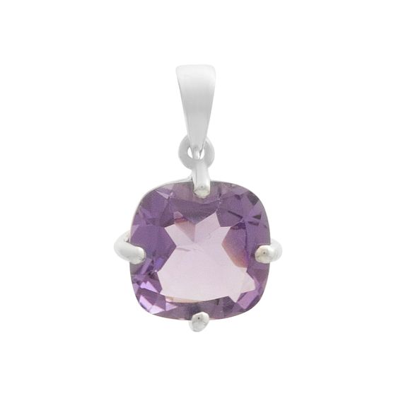Серебряная подвеска с аметистом 3.575ct