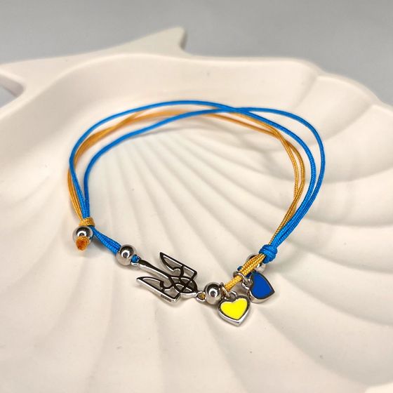 Серебряный браслет с емаллю