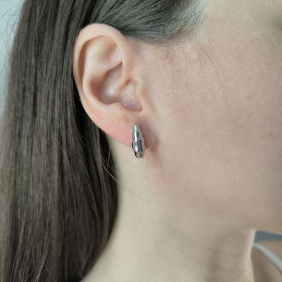 Серебряные серьги без камней