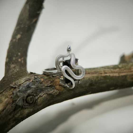 Серебряное кольцо с раухтопазом (дымчатым кварцем) 6.067ct